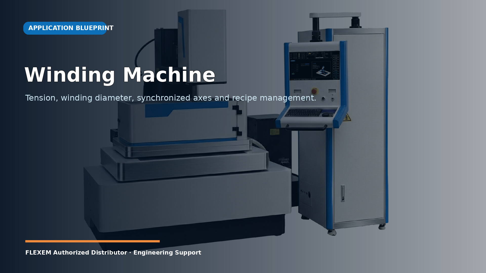 Winding machine automation case